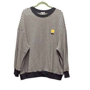 White Birch Smile emoji Crewneck Sweatshirt. Size XL